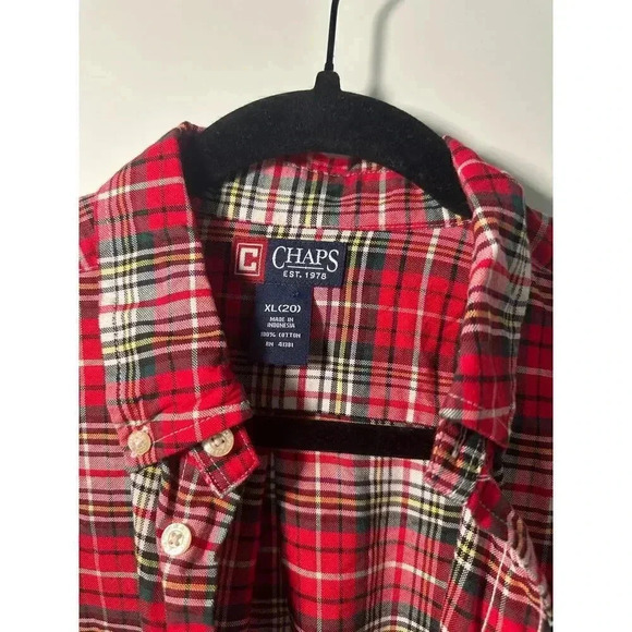 Chaps Boys | XL | Checkered Pattern | Button Down | Great Shirt - Picture 2 of 5